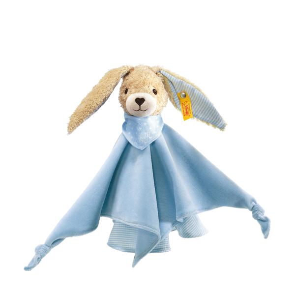 Hoppel Rabbit Comforter - Blue 28cm