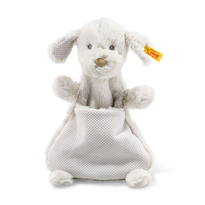 Soft Cuddly Friends Baster Dog Comforter Light Grey 27cm