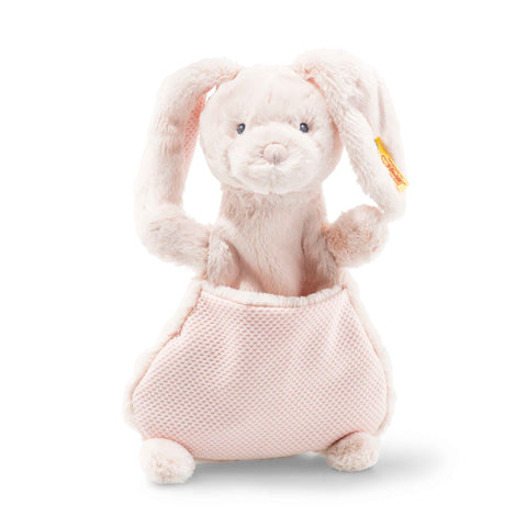 Soft Cuddly Friends Belly Rabbit Comforter Pale Pink 27cm