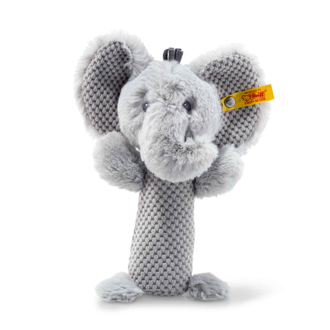 Soft Cuddly Friends Ellie Elephant Rattle Grey 15cm