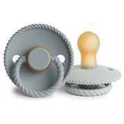 Rope Latex Pacifier French Grey / Silver Grey