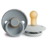 Rope Latex Pacifier French Grey / Silver Grey
