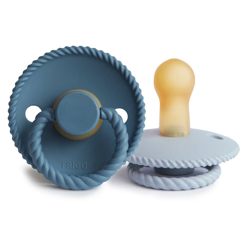 Rope Latex Pacifier Powder Blue / Ocean View