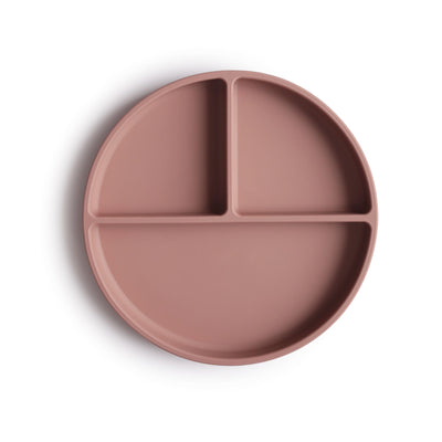 Mushie Silicone Suction Plate - Cloudy Mauve