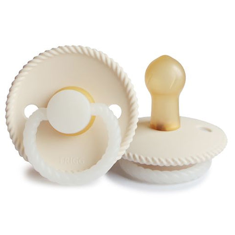 FRIGG Rope Natural Rubber Pacifier (Cream Night)