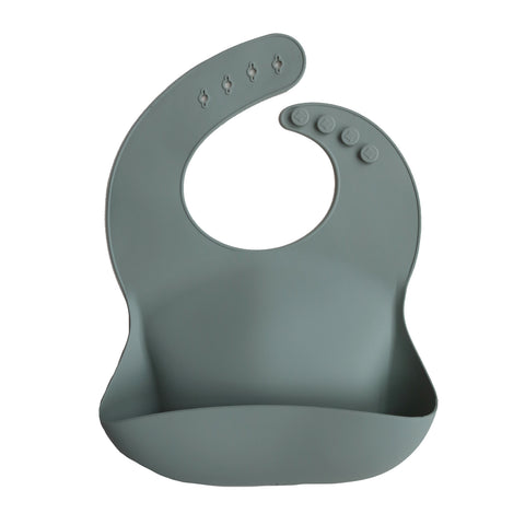 Silicone Baby Bib - Cambridge Blue