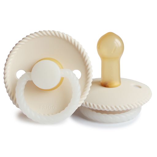 FRIGG Rope Natural Rubber Pacifier (Cream Night)
