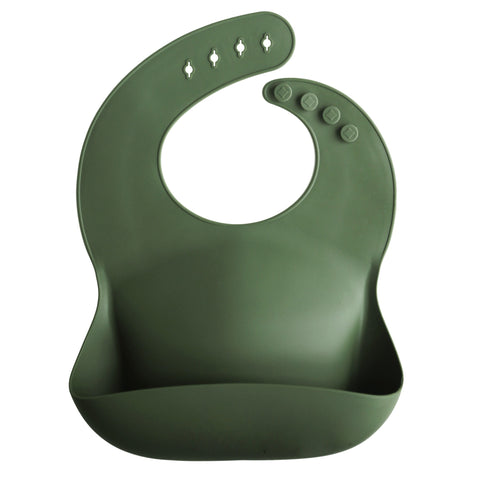 Silicone Baby Bib - Forest Green