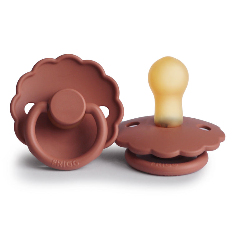 FRIGG Daisy Natural Rubber Pacifier (Baked Clay)