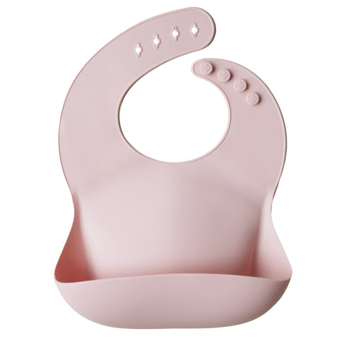 Silicone Baby Bib - Blush