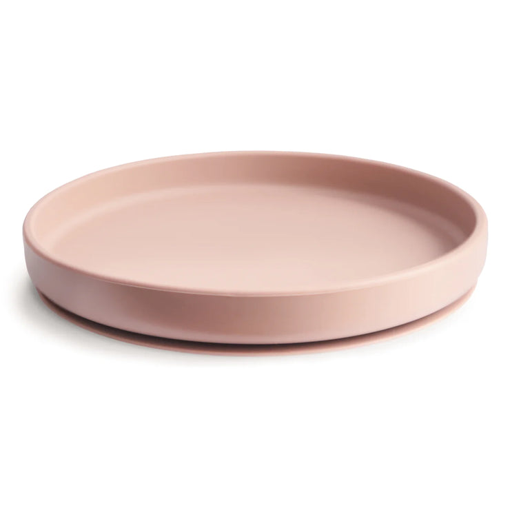 Mushie Classic Silicone Suction Plate - Blush