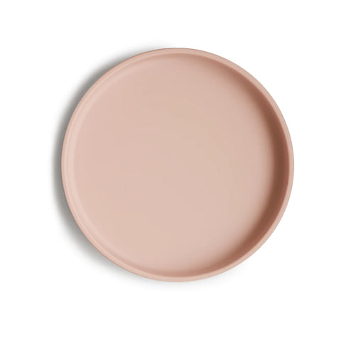 Mushie Classic Silicone Suction Plate - Blush