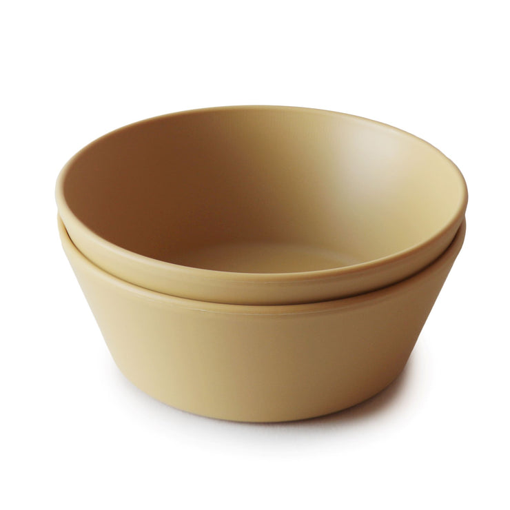 Round Dinnerware Bowl (set of 2) - Mustard