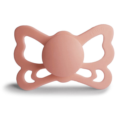 FRIGG Anatomical Butterfly Silicone Pacifier (Peach)