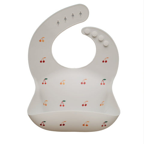 Silicone Baby Bib - Cherries