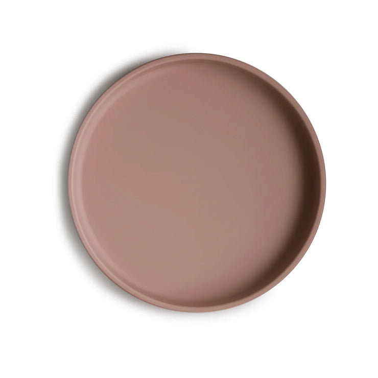 Mushie Classic Silicone Suction Plate - Cloudy Mauve