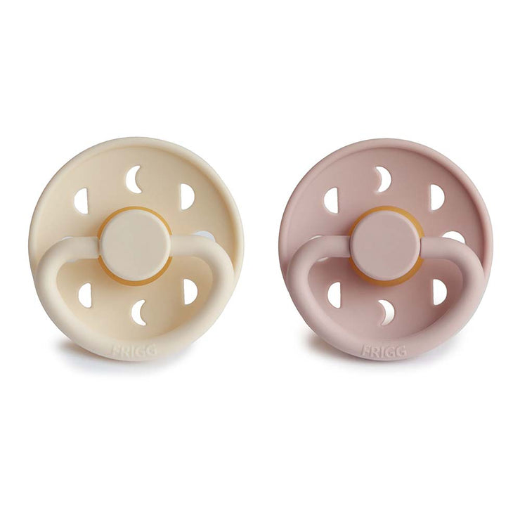Moon Phase Pacifier  Blush/Cream Natural Rubber
