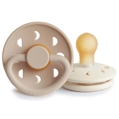 Moon Phase Pacifier  Cream/Croissant Natural Rubber