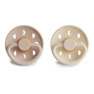 Moon Phase Pacifier  Cream/Croissant Natural Rubber