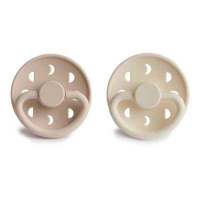 Moon Phase Pacifier Cream/Croissant Silicone