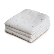 Muslin Cloth 3-pack Crowns