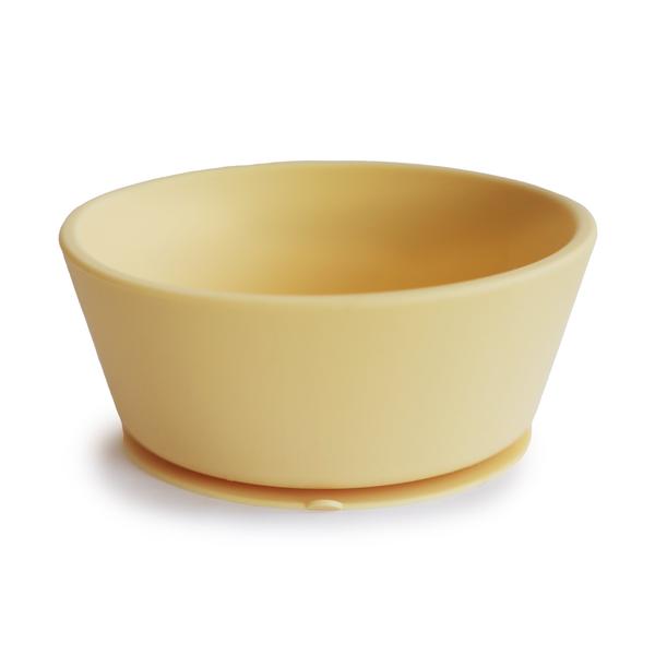 Mushie Silicone Suction Bowl - Pale Daffodil