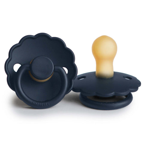 FRIGG Daisy Natural Rubber Pacifier (Dark Navy)