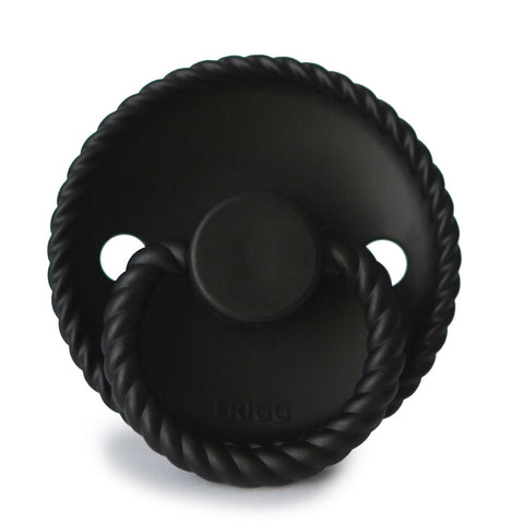 FRIGG Rope Silicone Pacifier (Jet Black)