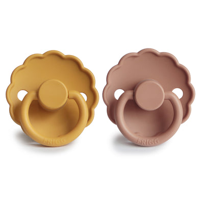Daisy Pacifier Honey Gold/Rose Gold Silicone