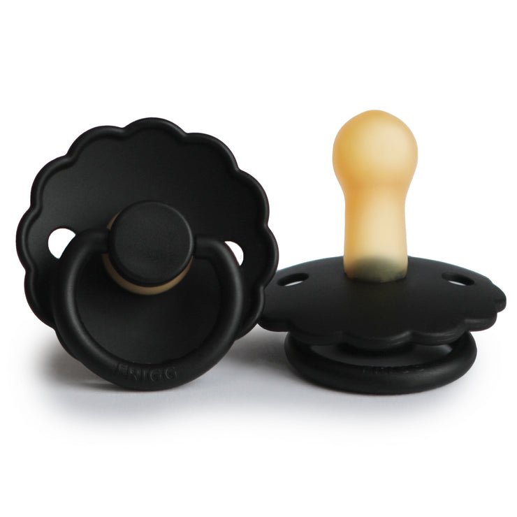 FRIGG Daisy Natural Rubber Pacifier (Jet Black)