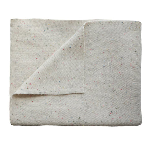 Knitted Blanket - Confetti Ivory