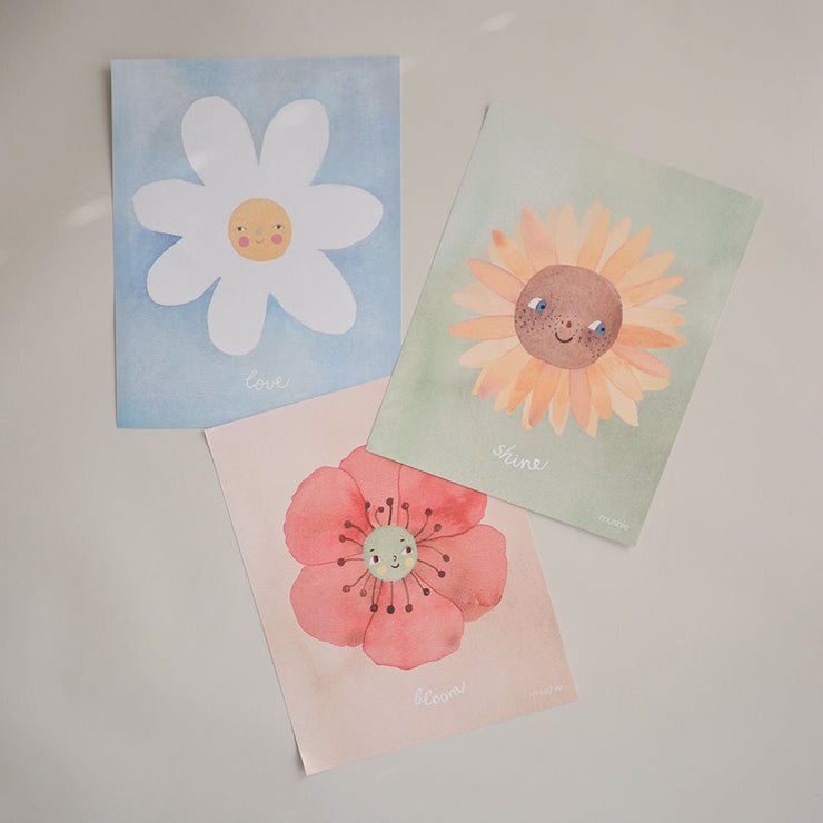 Mushie Floral Poster (3-pack)