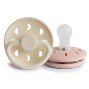 Moon Phase Pacifier  Blush/Cream Silicone