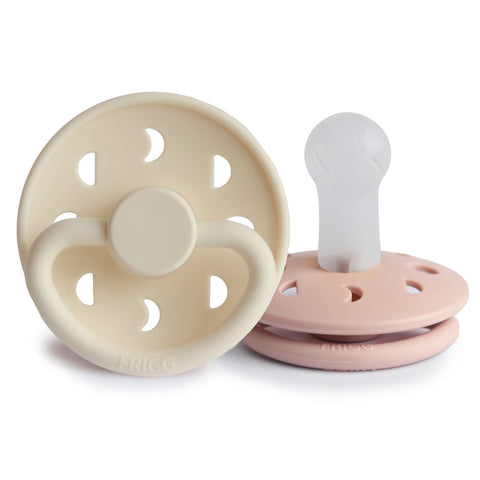 Moon Phase Pacifier  Blush/Cream Silicone