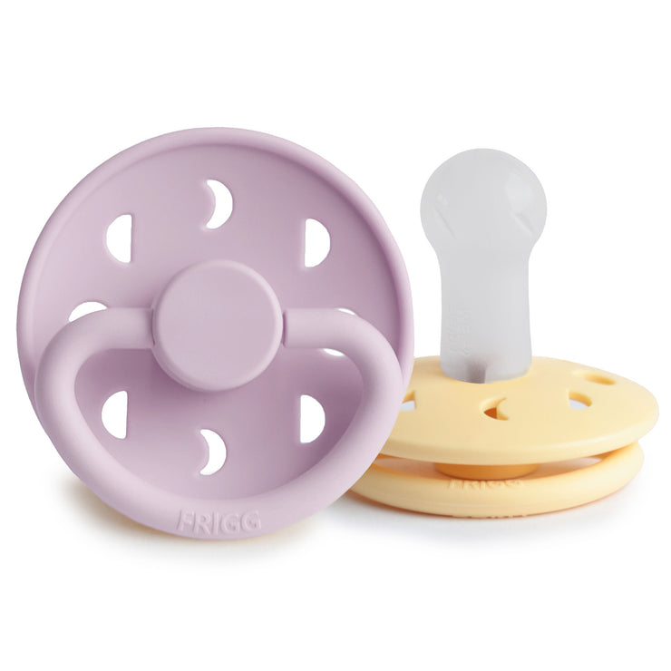 Moon Phase Pacifier Pale Daffodil/Soft Lilac Silicone
