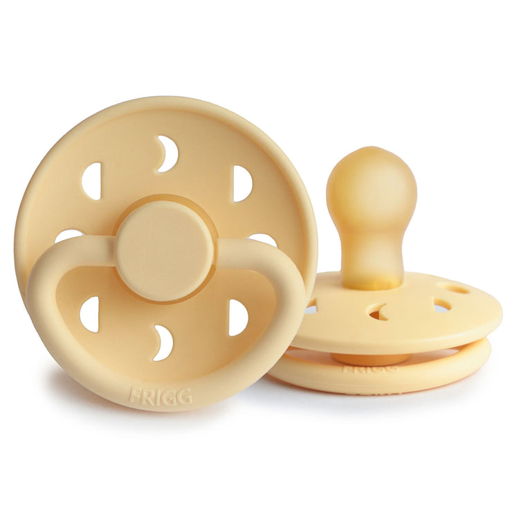 FRIGG Moon Phase Natural Rubber Pacifier (Pale Daffodil)