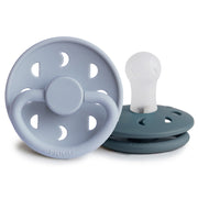 Moon Phase Pacifier Powder Blue/Slate Silicone