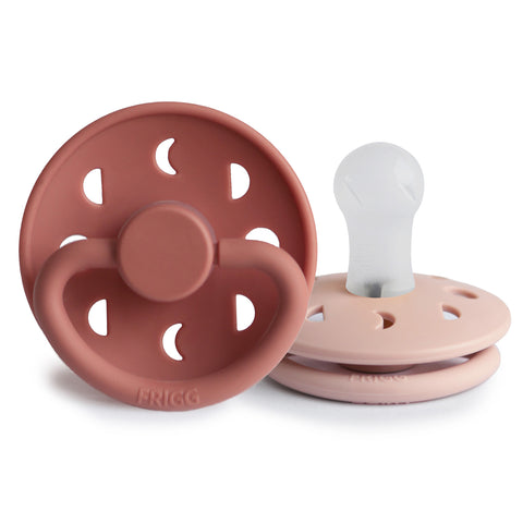 Moon Phase Pacifier Blush/Powder Blush Silicone