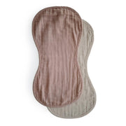 Muslin Burp Cloth Organic Cotton 2-Pack - Natural/Fog