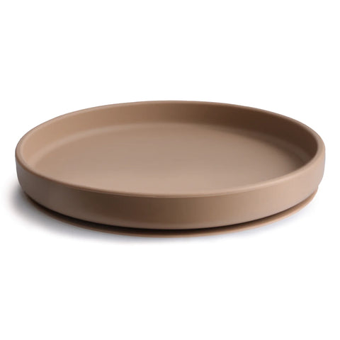 Mushie Classic Silicone Suction Plate - Natural