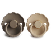 Daisy Pacifier Portobello/Croissant Natural Rubber