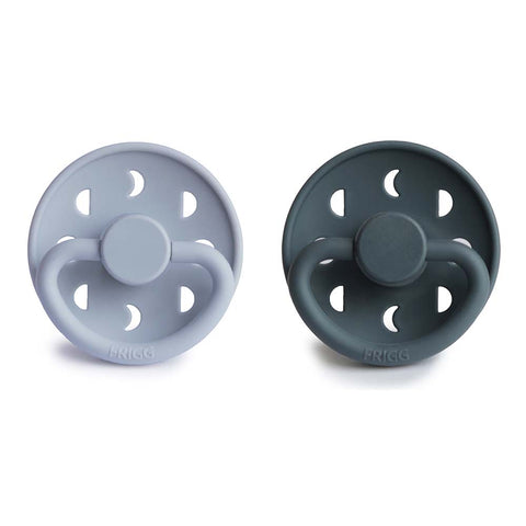 Moon Phase Pacifier Powder Blue/Slate Silicone