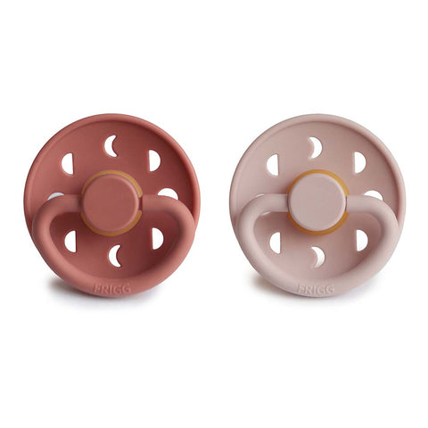 Moon Phase Pacifier Blush/Powder Blush Natural Rubber