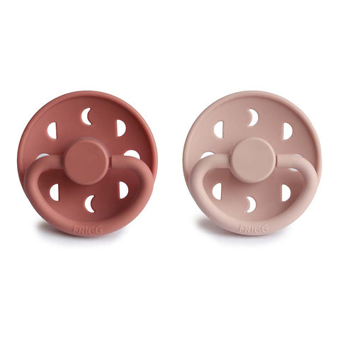 Moon Phase Pacifier Blush/Powder Blush Silicone