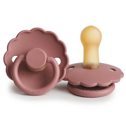 FRIGG Daisy Natural Rubber Pacifier (Powder Blush)