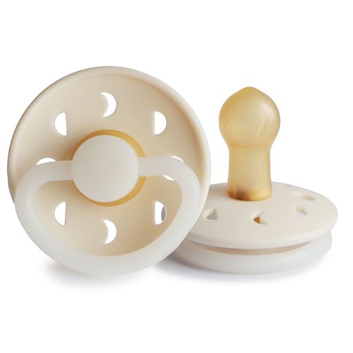 FRIGG Moon Phase Natural Rubber Pacifier (Cream Night)