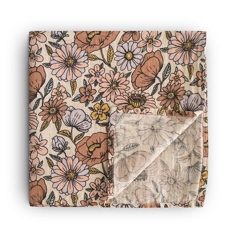 Swaddle - Retro Flowers