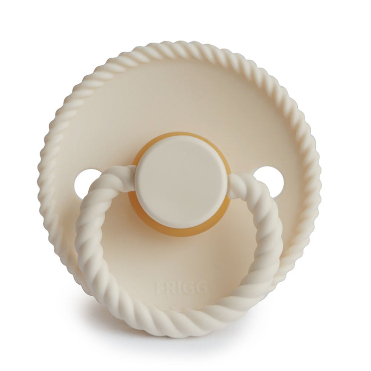 FRIGG Rope Natural Rubber Pacifier (Cream)
