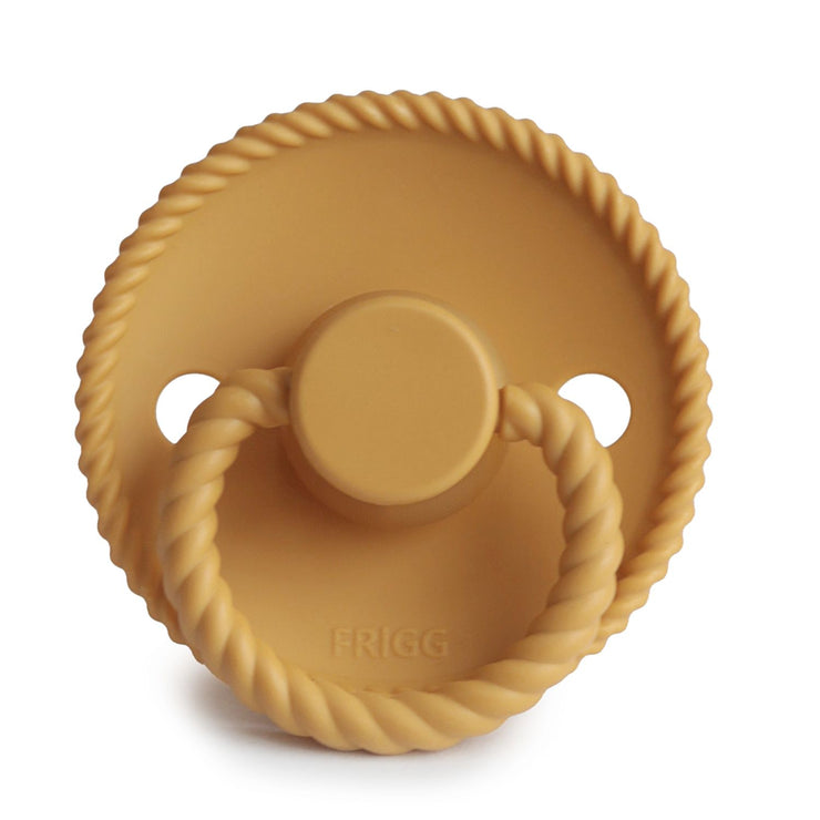 FRIGG Rope Natural Rubber Pacifier (Honey Gold)