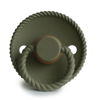 FRIGG Rope Natural Rubber Pacifier (Olive)